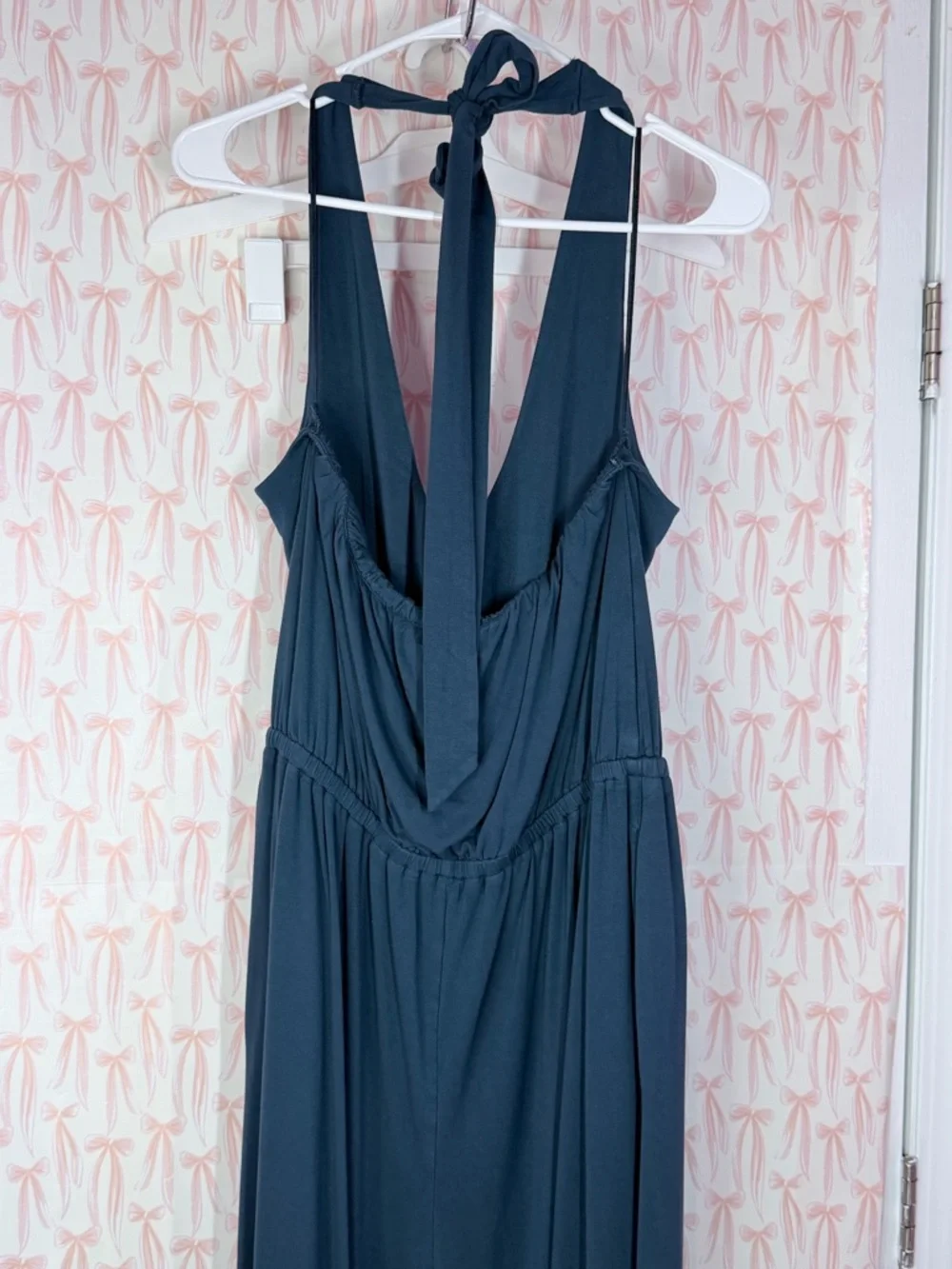 Old Navy Deep Navy Backless Halter Jumpsuit - Picture 3 of 10